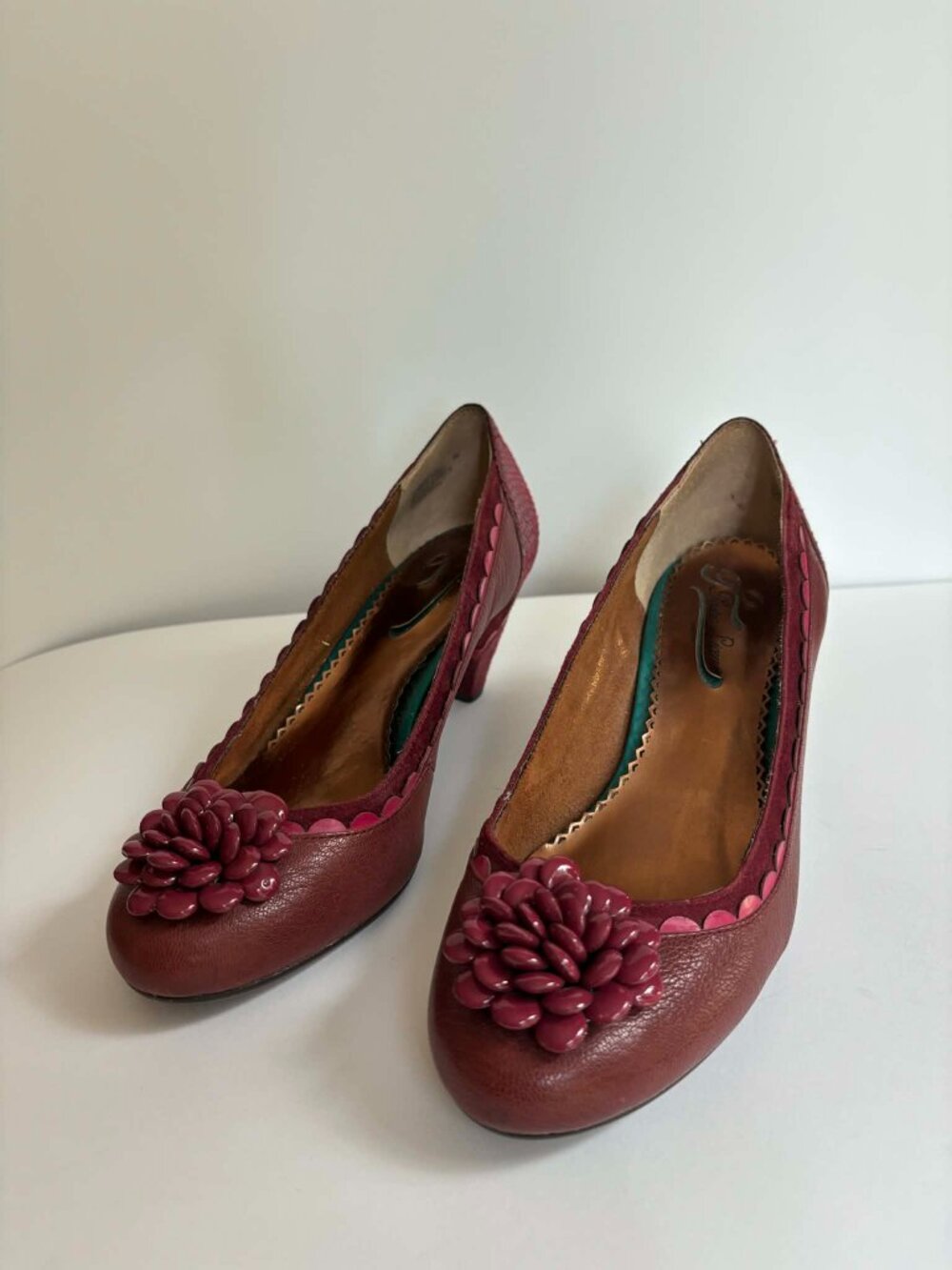 Poetic Licence London Countryside Pumps Leather Heels Cottagecore Vintage